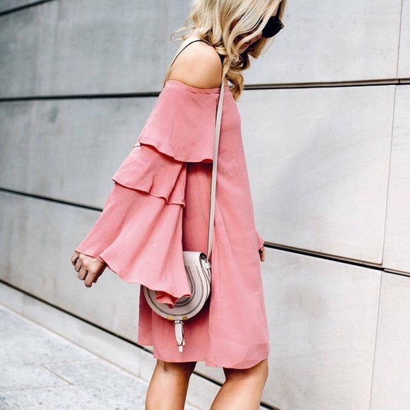 Wayf Dresses & Skirts - WAYF Brayden Off Shoulder Ruffle Dress